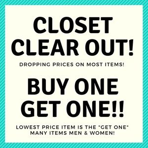 CLOSET CLEAR OUT!!!